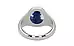 Sterling Silver Thailand Blue Sapphire Ring Limited Quality (R7)