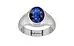 Sterling Silver Thailand Blue Sapphire Ring Rare Quality (R7)