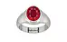 Sterling Silver Ruby Ring Rare Quality (R7)