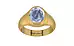 Gold Ceylon Blue Sapphire Ring Fine Quality (R7)