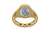 Gold Ceylon Blue Sapphire Ring Fine Quality (R7)