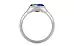 Sterling Silver Ceylon Blue Sapphire Ring Limited Quality (R7)