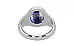 Sterling Silver Ceylon Blue Sapphire Ring Limited Quality (R7)