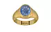 Gold Ceylon Blue Sapphire Ring Prime Quality (R7)