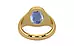 Gold Ceylon Blue Sapphire Ring Prime Quality (R7)