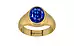 Gold Ceylon Blue Sapphire Ring Rare Quality (R7)