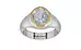 GoldCap Ceylon White Sapphire Ring Fine Quality (R7)