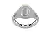 GoldCap Ceylon White Sapphire Ring Rare Quality (R7)