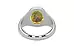 Sterling Silver Ceylon Yellow Sapphire Ring Rare Quality (R7)