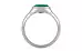 Sterling Silver Emerald Ring Limited Quality (R7)