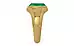 Gold Emerald Ring Rare Quality (R7)