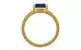 Gold Thailand Blue Sapphire Ring Fine Quality (R8)
