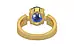 Gold Thailand Blue Sapphire Ring Fine Quality (R8)