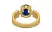 Gold Thailand Blue Sapphire Ring Limited Quality (R8)
