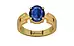 Gold Thailand Blue Sapphire Ring Limited Quality (R8)