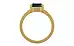 Gold Thailand Blue Sapphire Ring Limited Quality (R8)
