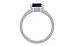 Sterling Silver Thailand Blue Sapphire Ring Prime Quality (R8)