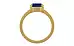 Gold Thailand Blue Sapphire Ring Prime Quality (R8)
