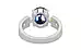 Sterling Silver Thailand Blue Sapphire Ring Rare Quality (R8)