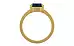 Gold Thailand Blue Sapphire Ring Rare Quality (R8)