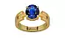 Gold Thailand Blue Sapphire Ring Rare Quality (R8)