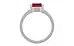Sterling Silver Ruby Ring Limited Quality (R8)
