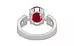 Sterling Silver Ruby Ring Rare Quality (R8)