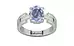 Sterling Silver Ceylon Blue Sapphire Ring Fine Quality (R8)