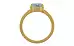 Gold Ceylon Blue Sapphire Ring Fine Quality (R8)