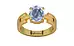 Gold Ceylon Blue Sapphire Ring Fine Quality (R8)
