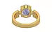 Gold Ceylon Blue Sapphire Ring Fine Quality (R8)