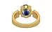 Gold Ceylon Blue Sapphire Ring Limited Quality (R8)