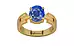 Gold Ceylon Blue Sapphire Ring Limited Quality (R8)