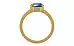 Gold Ceylon Blue Sapphire Ring Limited Quality (R8)
