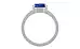 Sterling Silver Ceylon Blue Sapphire Ring Rare Quality (R8)