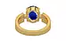 Gold Ceylon Blue Sapphire Ring Rare Quality (R8)