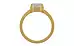 Gold Ceylon White Sapphire Ring Limited Quality (R8)