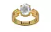 Gold Ceylon White Sapphire Ring Limited Quality (R8)
