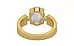 Gold Ceylon White Sapphire Ring Limited Quality (R8)
