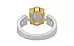 GoldCollet Ceylon White Sapphire Ring Prime Quality (R8)