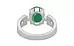 Sterling Silver Emerald Ring Limited Quality (R8)