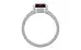 Sterling Silver Hessonite Garnet Ring Fine Quality (R8)