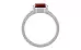 Sterling Silver Hessonite Garnet Ring Rare Quality (R8)