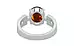 Sterling Silver Hessonite Garnet Ring Rare Quality (R8)