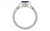 Sterling Silver Thailand Blue Sapphire Ring Fine Quality (R9)