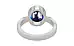 Sterling Silver Thailand Blue Sapphire Ring Rare Quality (R9)