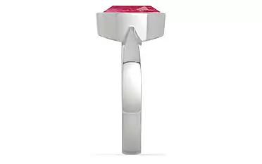 Sterling Silver Ruby Ring Fine Quality (R9)