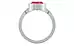 Sterling Silver Ruby Ring Fine Quality (R9)