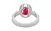 Sterling Silver Ruby Ring Fine Quality (R9)