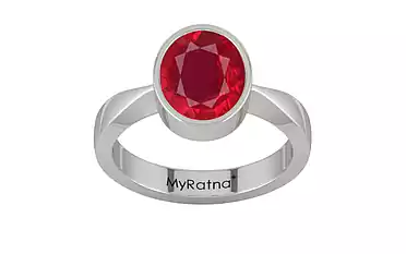 Sterling Silver Ruby Ring Rare Quality (R9)